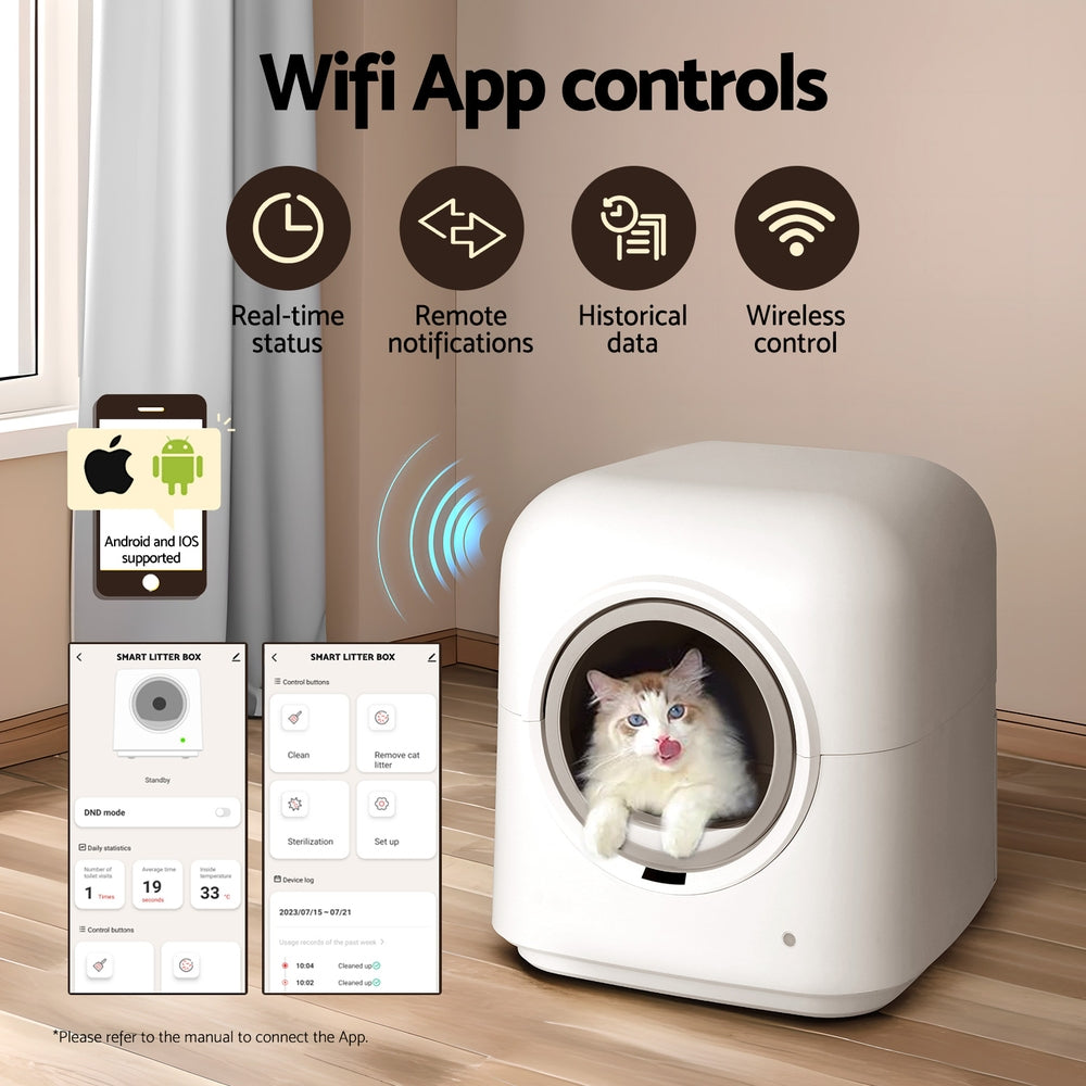 Automatic Cat Litter Box Smart Self-Cleaning