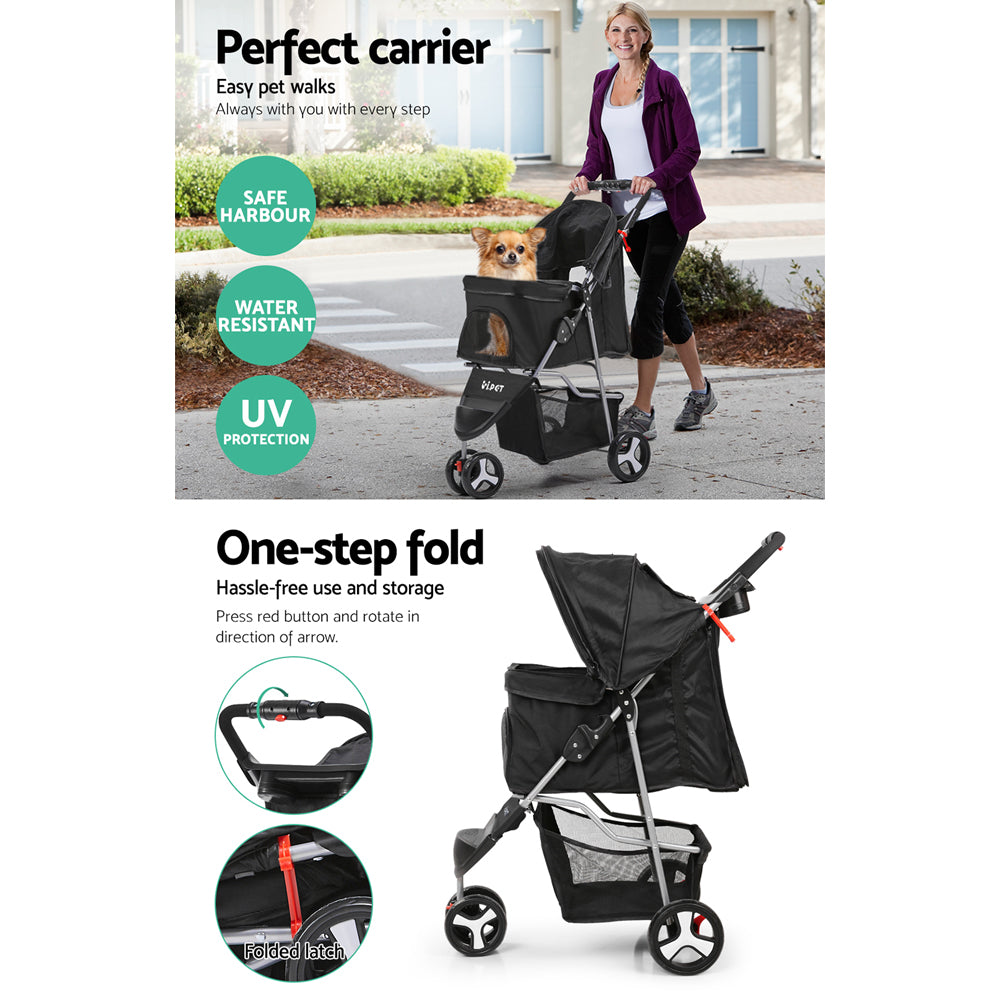 Pet Stroller 3 Wheels